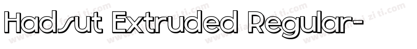Hadsut Extruded Regular字体转换
